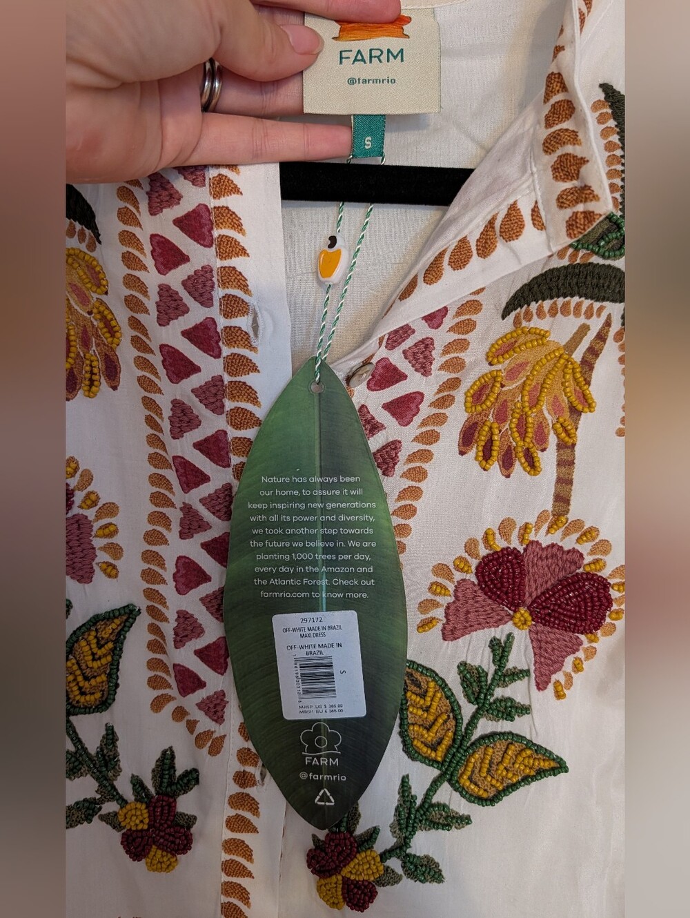 Off White Made In Brazil Maxi Dress - Picture 11 of 16